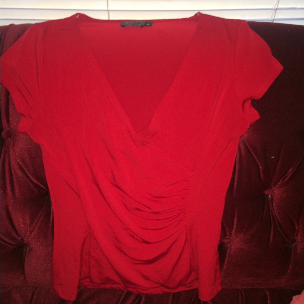 Red blouse