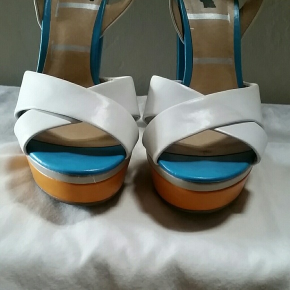 ELLE color block platform sandals - Picture 4 of 5