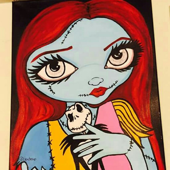 Other - Big Eyed Sally & Jack Canvas Artwork