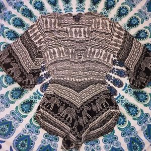 Elephant Tribal Romper