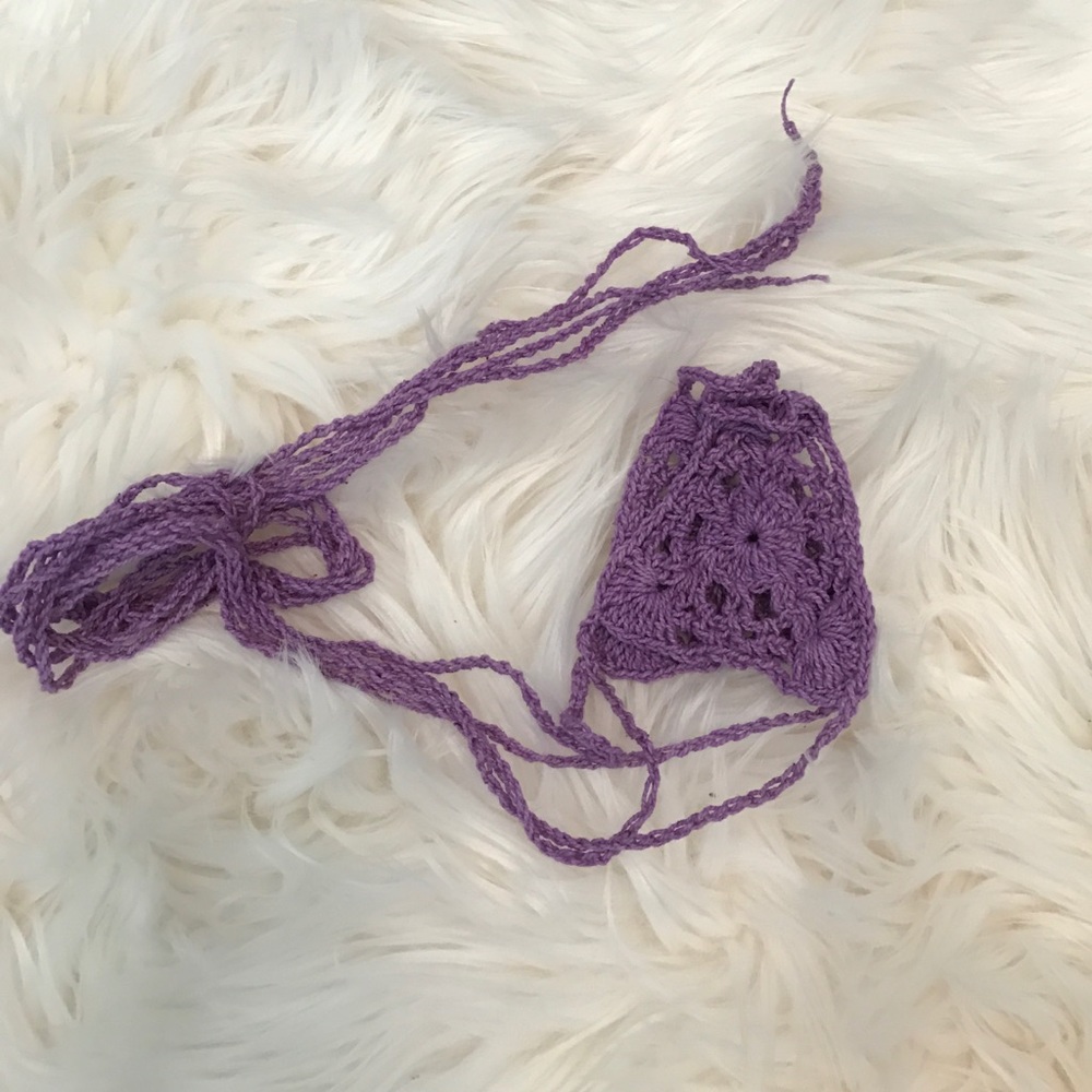 Purple Crochet Footies - Picture 2 of 4