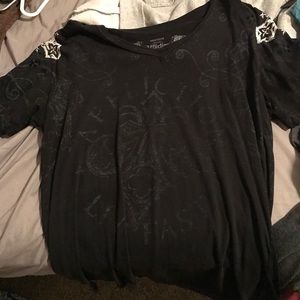 Affliction v neck from buckle