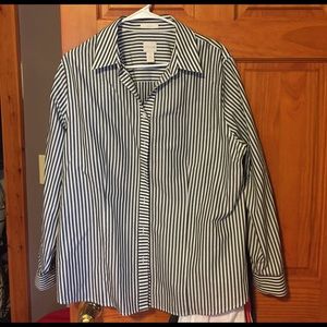 Chico's striped button down