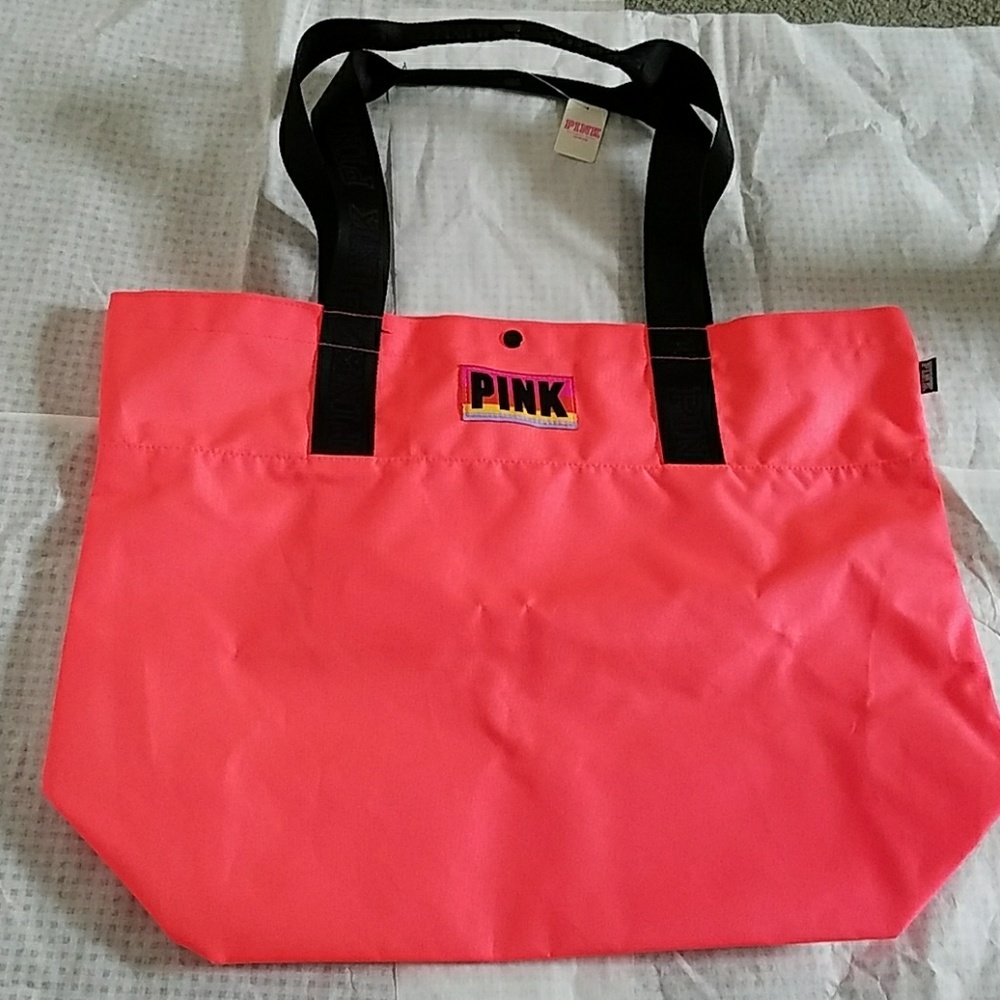 🌼PINK VICTORIA'S SECRET button tote bag🌼