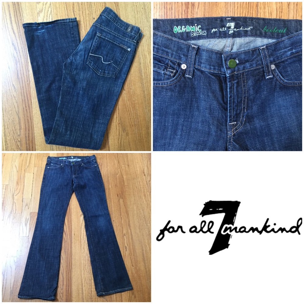 7 for all mankind organic denim bootcut jeans