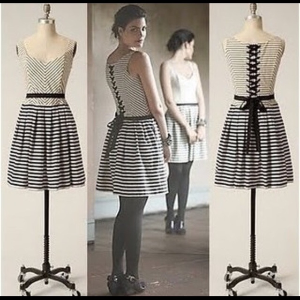 Corey Ann Calter Monochromatic corset dress