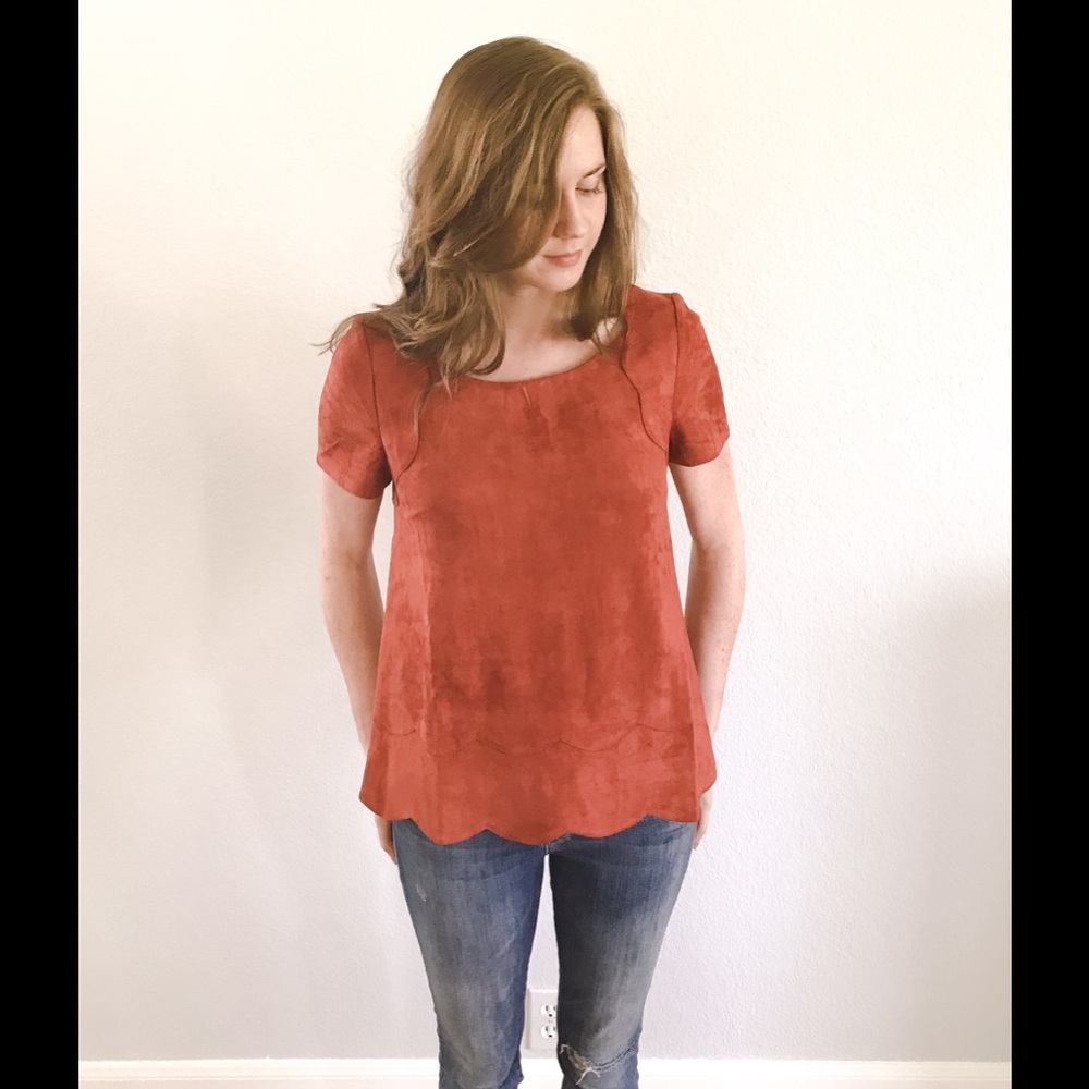Suede top!