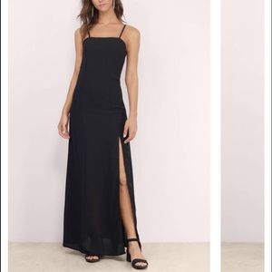 Tobi Black Backless Maxi Dress