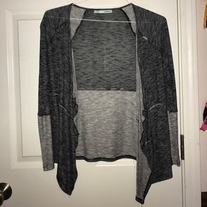 dark/light grey cardigan