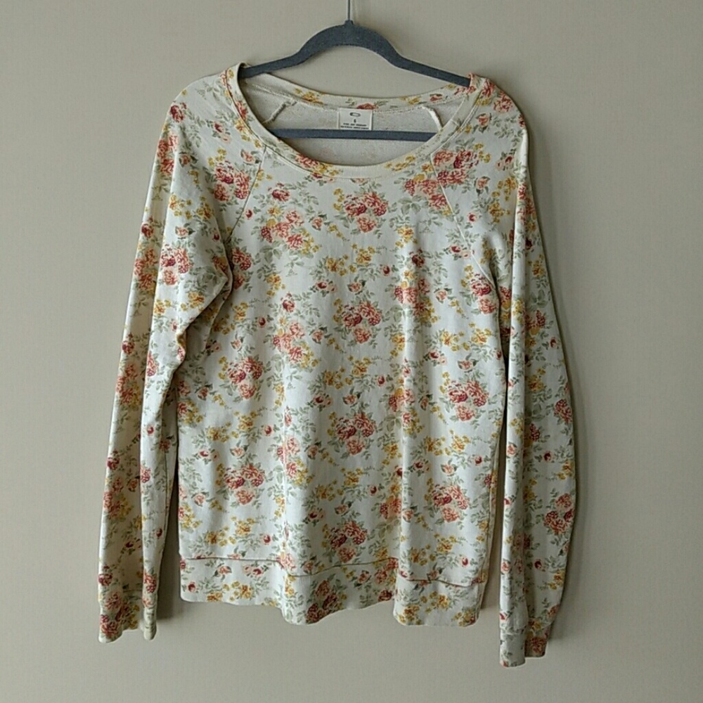 Urban Outfitters Oversized Floral Sweatshirt