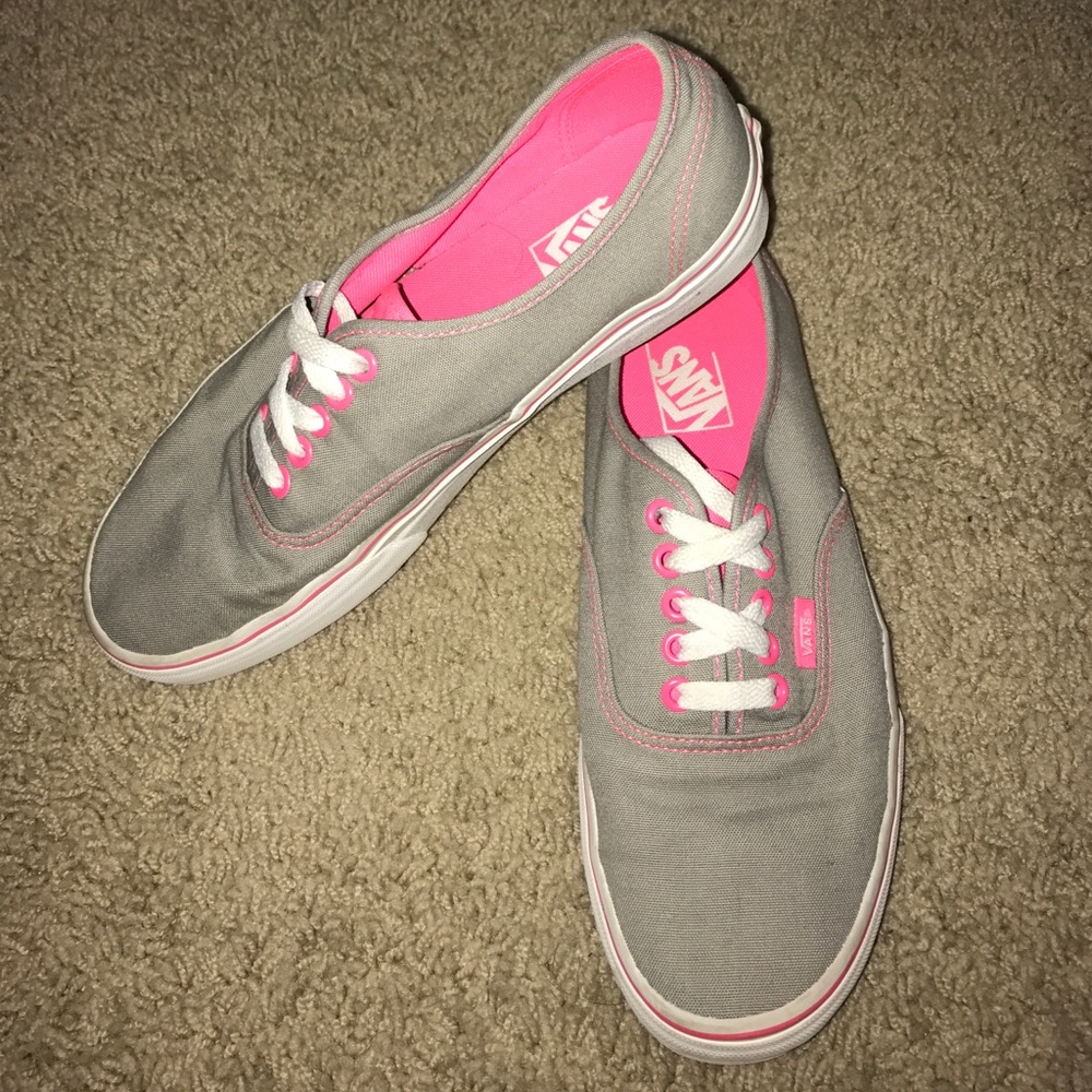 Grey/Pink Vans