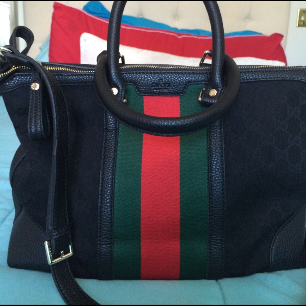 Black canvas tote