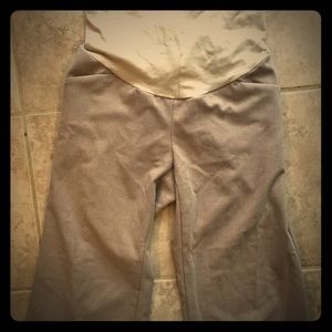 Maternity khaki dress pants