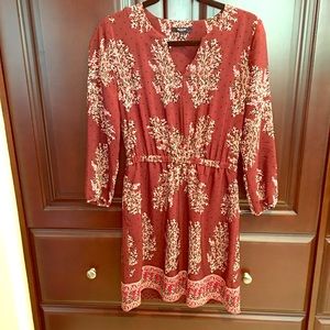 Madewell silk floral print dress