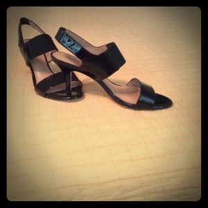 Black strappy Antonio Melanie heels