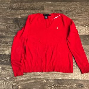 Ralph Lauren Sport red wool sweater