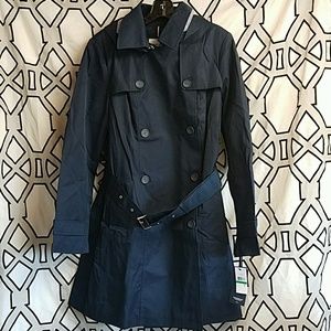 Tommy Hilfiger Dark Blue Trench Coat Large