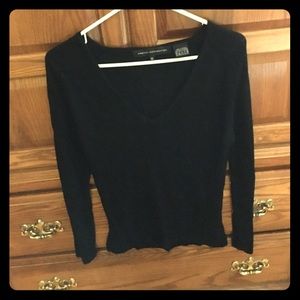 French Connection black v-neck sweater