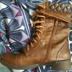 Brown Combat Boots
