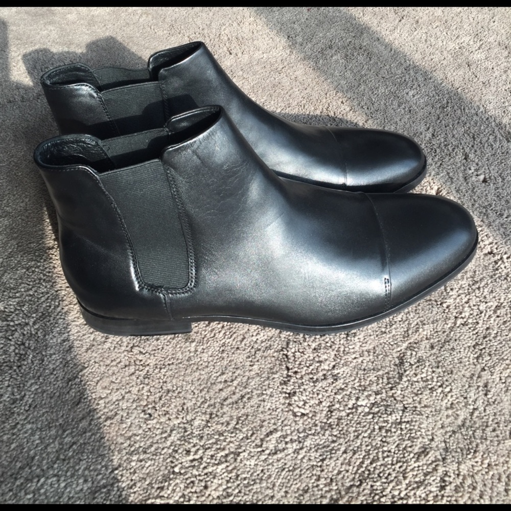 Brand new black Calvin Klein Chelsea boots sz 13