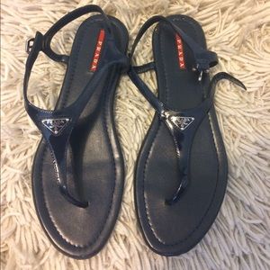 PRADA t-strap sandals