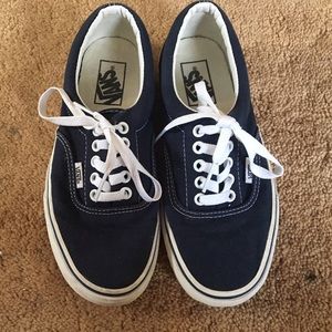 dark blue authentic vans