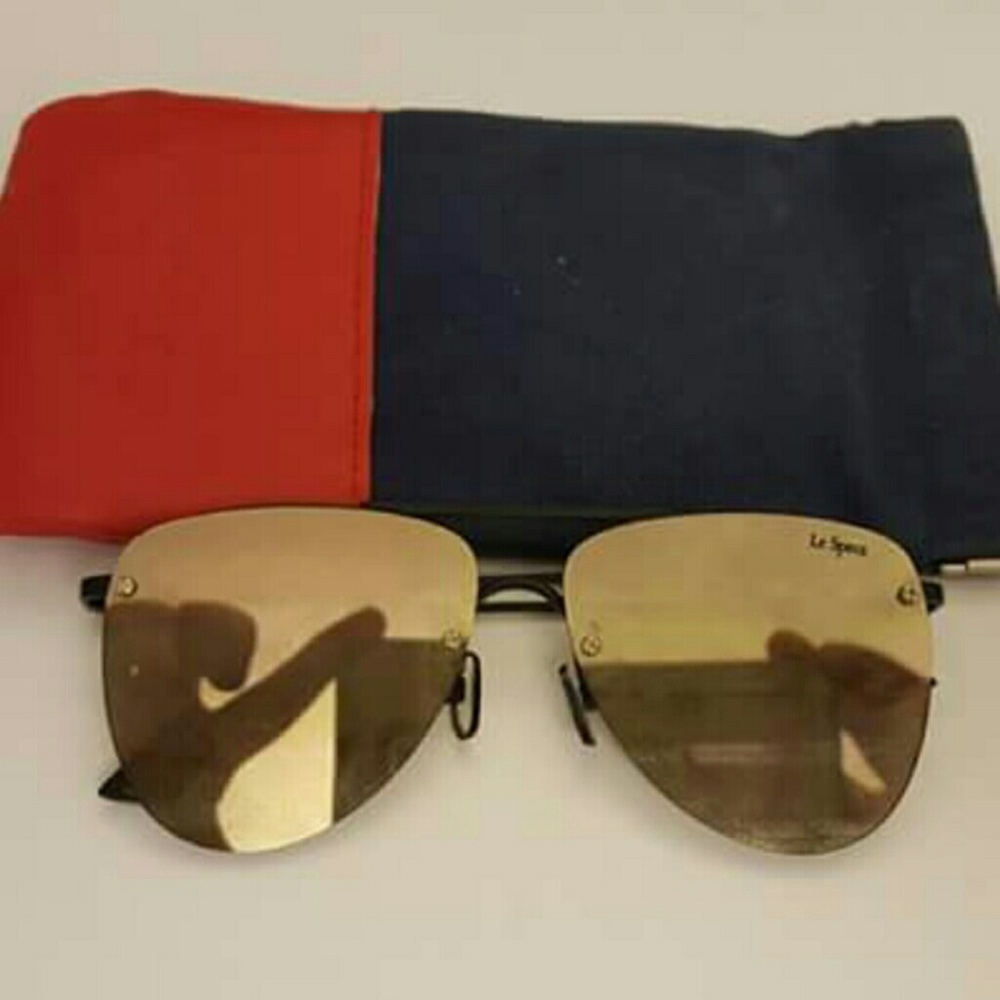 Le Specs "Prince" reflective aviators