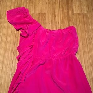 Marciano pink off the shoulder dress