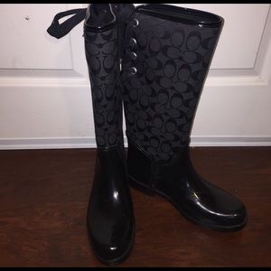 Coach rain boots