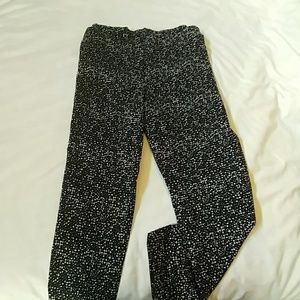 Lane Bryant Black/White Print Cropped Pant Size 18