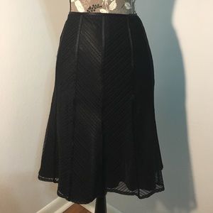 Ann Taylor lace overlay skirt