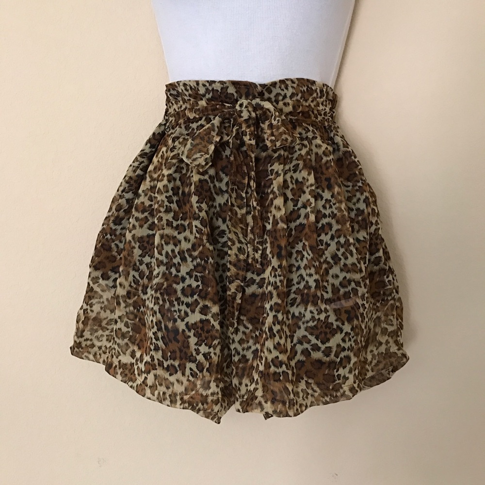 Leopard Print Skorts | Shorts