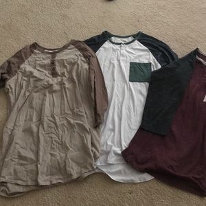 3 men's on the byas t shirts M
