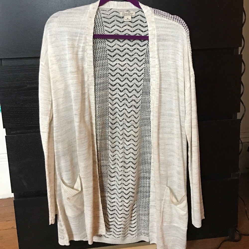 Lucky Brand beige cardigan