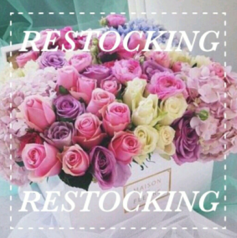 Restocking my closet. Stay tuned for great deals.