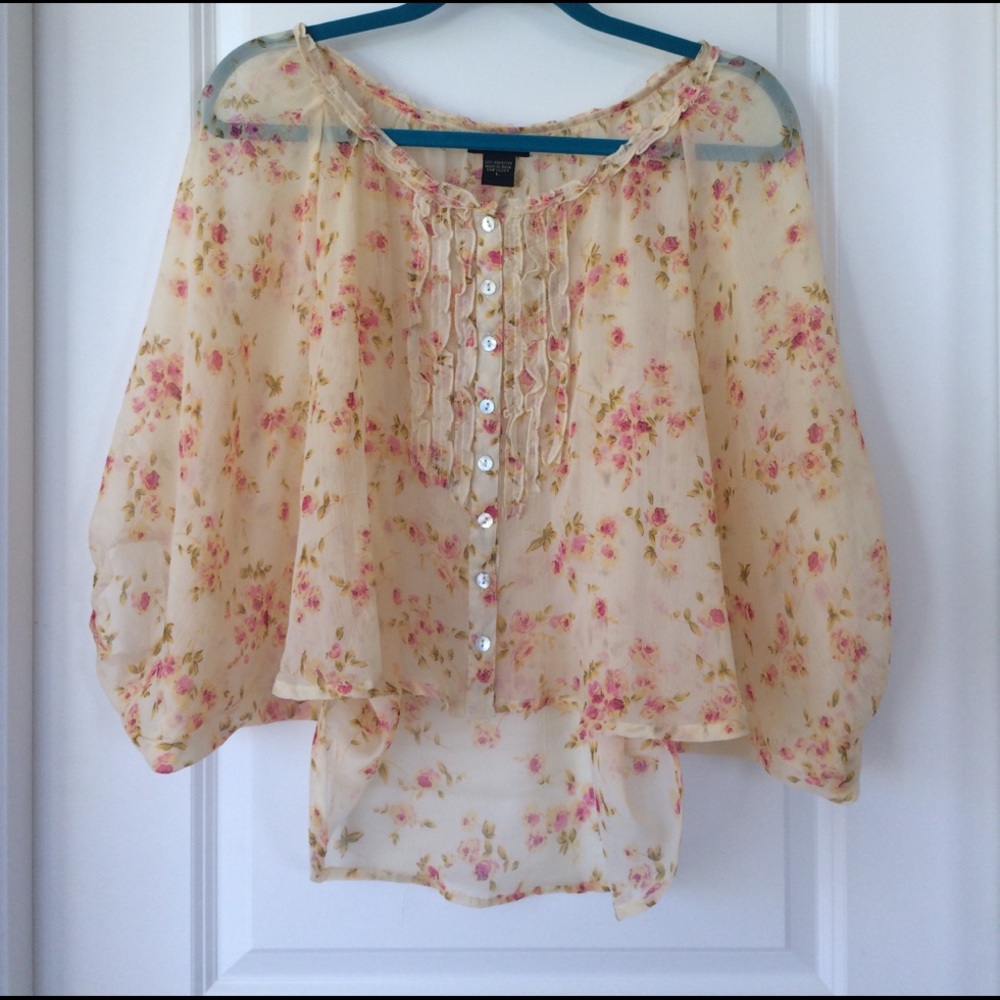 Flowy Flower Print Shirt