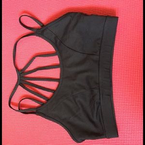 Strappy sports bra