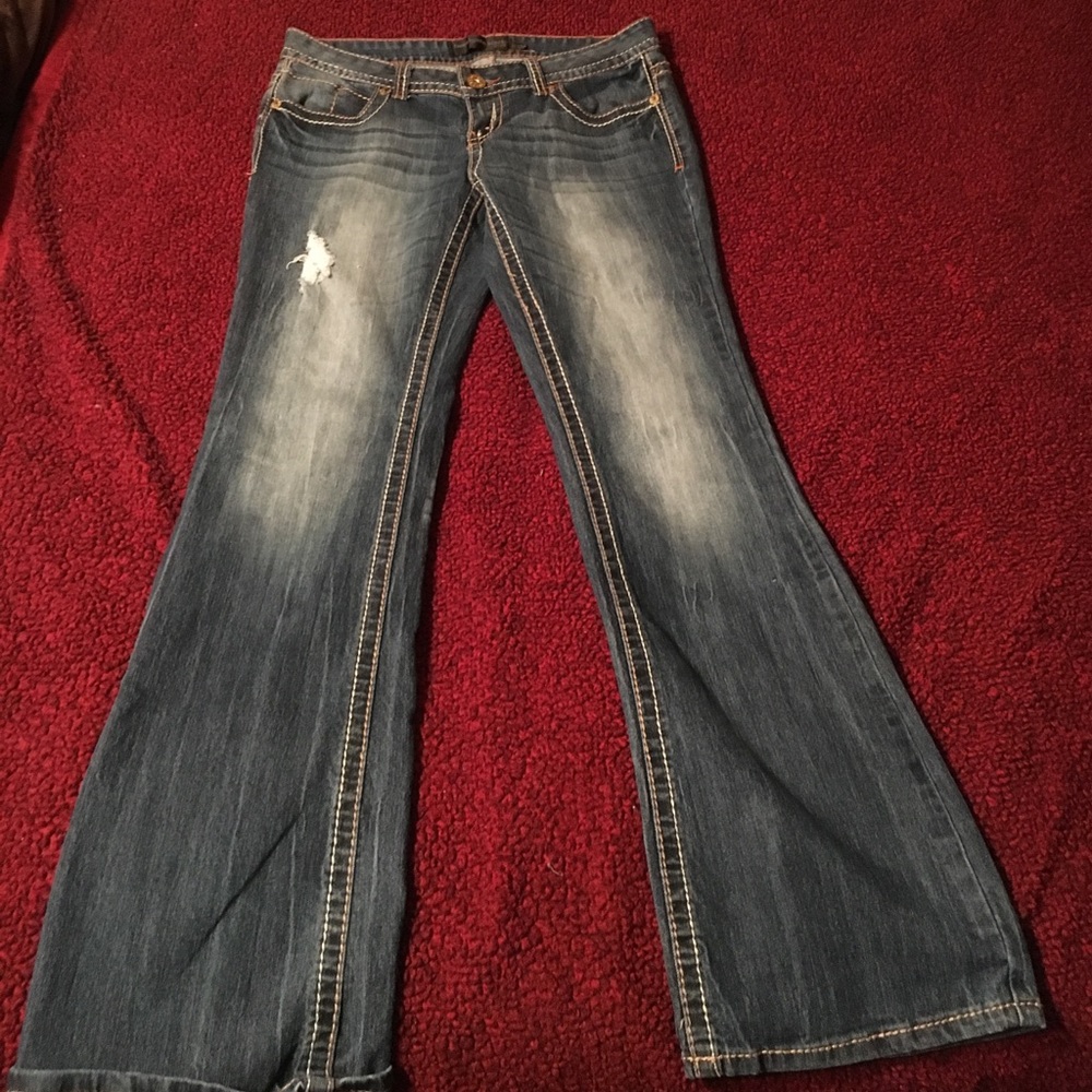 Rue 21 embellished pocket boot jeans