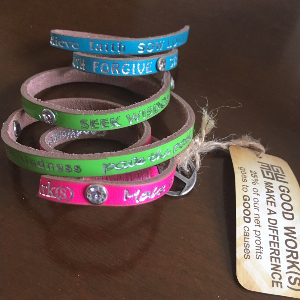 NWT GOOD WORKS LEATHER BRACELET!! 🎉