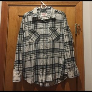 Plaid flannel top