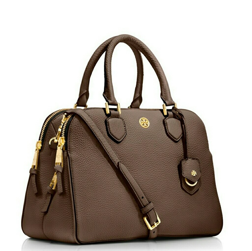 💥Authentic Tory Burch Robinson Triple Zip Pebble