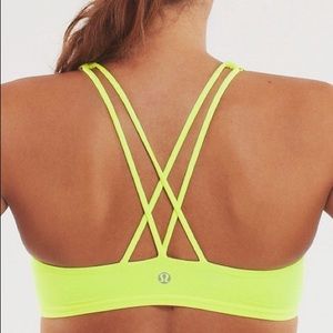 Lululemon Yellow Free to Be Sports Bra - Size 6