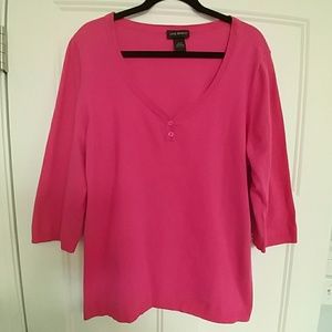 Lane Bryant 3/4 Sleeve V Neck Sweater Size 18/20