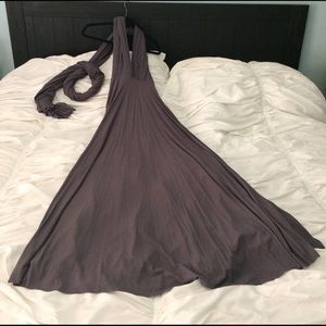 Lulu's Dark Gray Maxi Dress