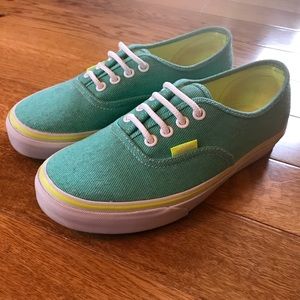 Women's 6.5 turquoise vans