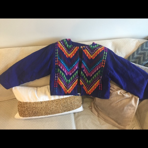Boho chic Guatemalan jacket/blazer - Picture 2 of 4