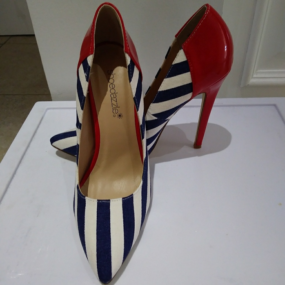 Red white and blue pumps!!