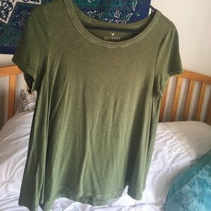 A light olive green soft and sexy t