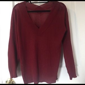 See through red Zara top. Been worn.