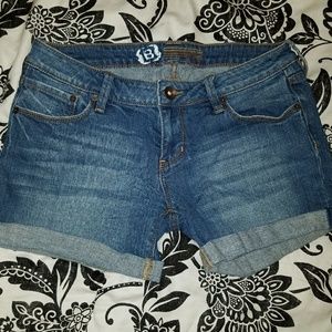 Bullhead Denim Cuffed Jean Shorts.